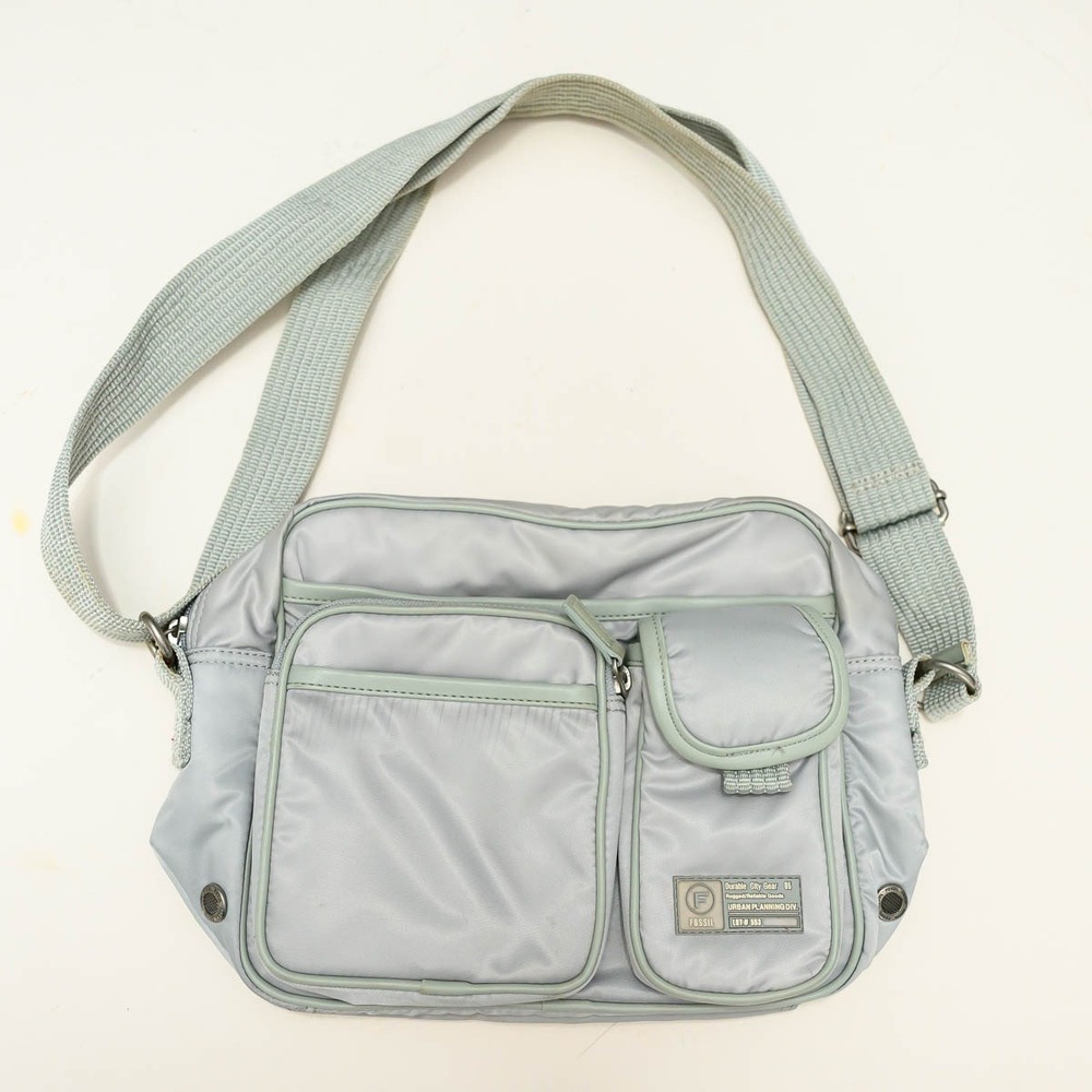 Fossil Crossbody Bag Medium Gray Durable City Gear Urban Planning 553
